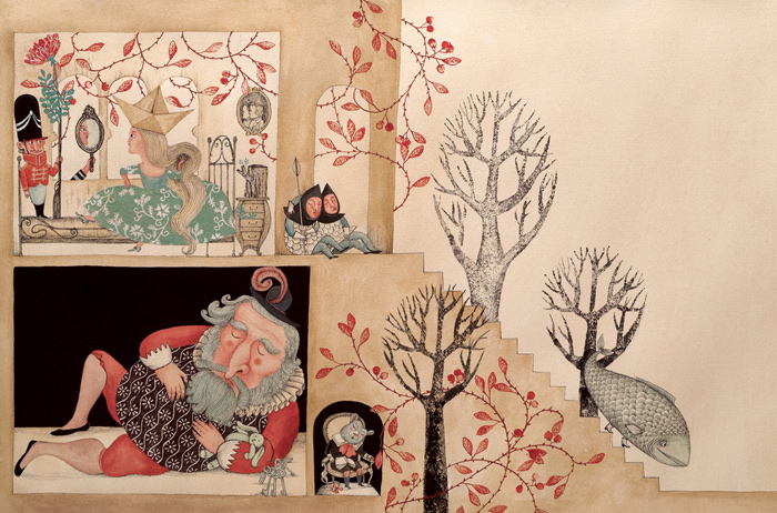 Illustration by Marjorie Pourchet – from 'Mucho Cuento / Many Tales' (written by Enrique Páez)