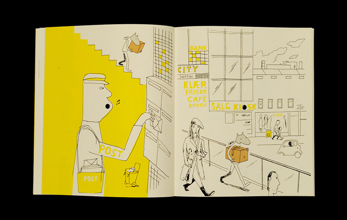 Spread from 'Hullet / The Hole' by Øyvind Torseter