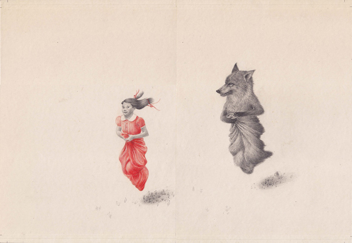 Illustration from 'Little Red Riding Hood' by Joanna Concejo
