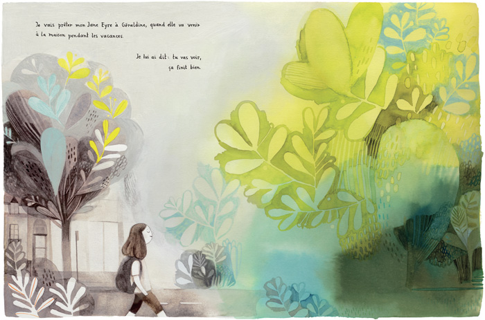 Illustration by Isabelle Arsenault – from 'Jane, le renard & moi / Jane, the fox & me' (written by Fanny Britt)