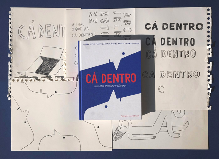 Development work by Madalena Matoso from ‘Cá Dentro / Inside’ – written by Isabel Minhós Martins and Maria Manuel Pedrosa – published by Planeta Tangerina, Portugal