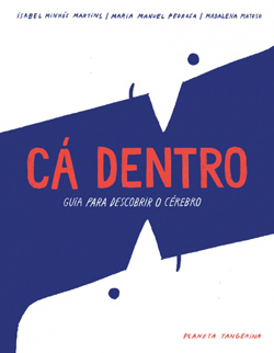 Front cover for ‘Cá Dentro / Inside’ by Isabel Minhós Martins, Maria Manuel Pedrosa and Madalena Matoso – published by Planeta Tangerina, Portugal