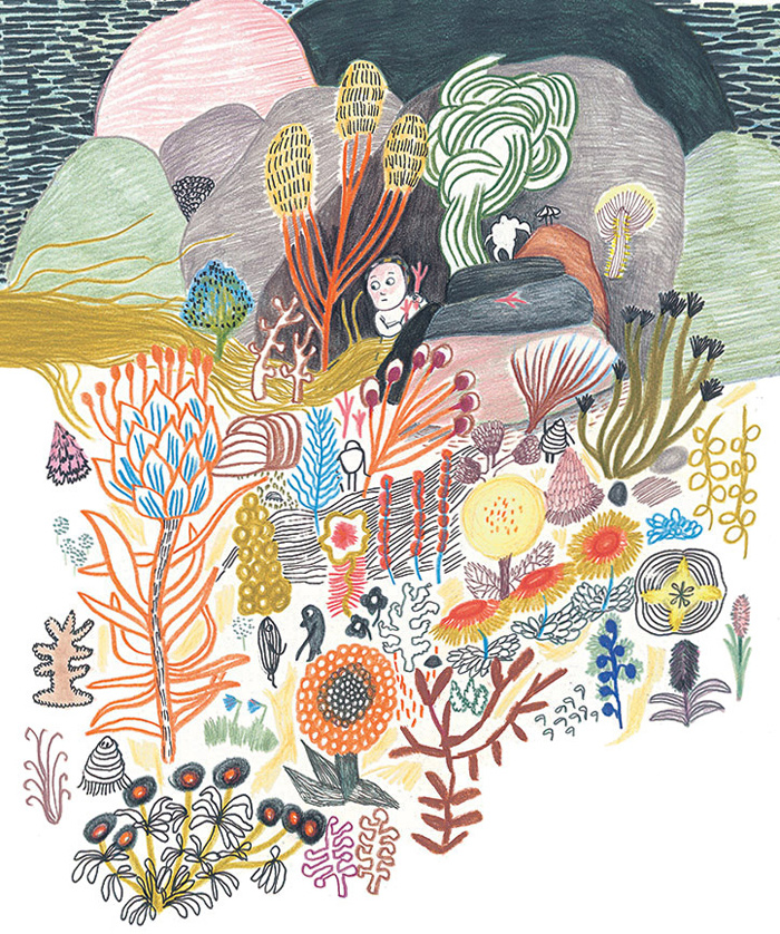 Illustration from 'Mère Méduse / Mother Medusa' by Kitty Crowther