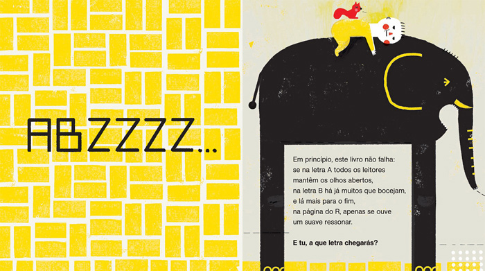Illustrations by Yara Kono – from 'ABZZZZ...' (written by Isabel Minhós Martins and published by Planeta Tangerina)