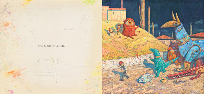 Spread from 'Rules of Summer' by Shaun Tan