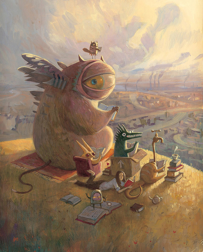 Illustration from 'Tales from Outer Suburbia' by Shaun Tan