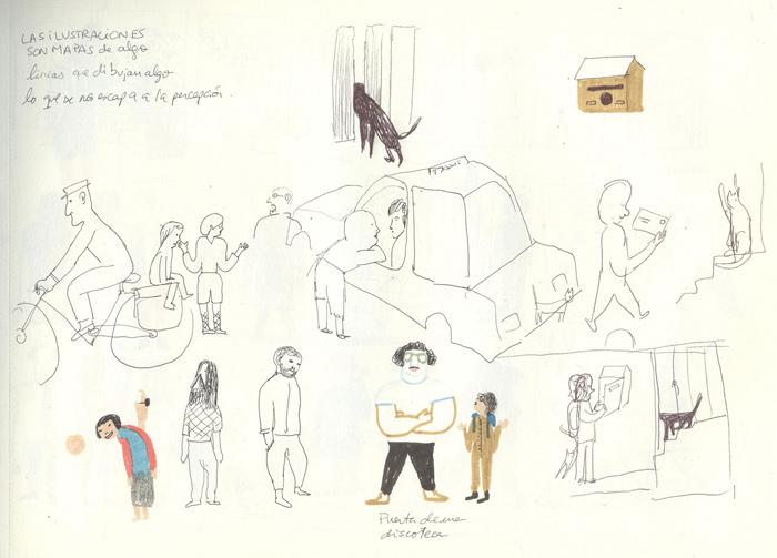 Development work by Violeta Lópiz – from 'Amigos Do Peito / Close Friends' (written by Cláudio Thebas)