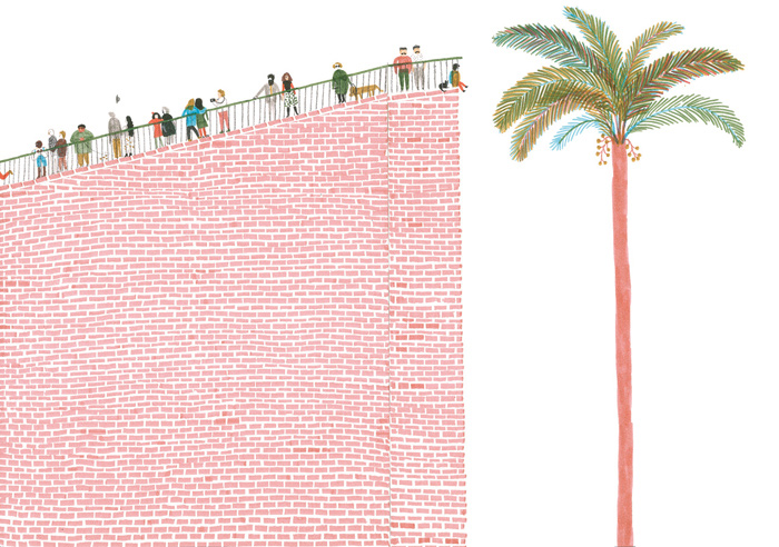 Illustration by Violeta Lópiz – from 'Amigos Do Peito / Close Friends' (written by Cláudio Thebas)