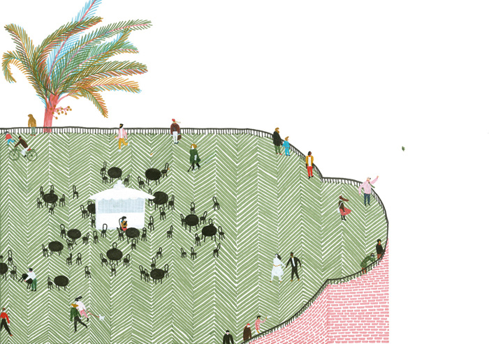 Illustration by Violeta Lópiz – from 'Amigos Do Peito / Close Friends' (written by Cláudio Thebas)