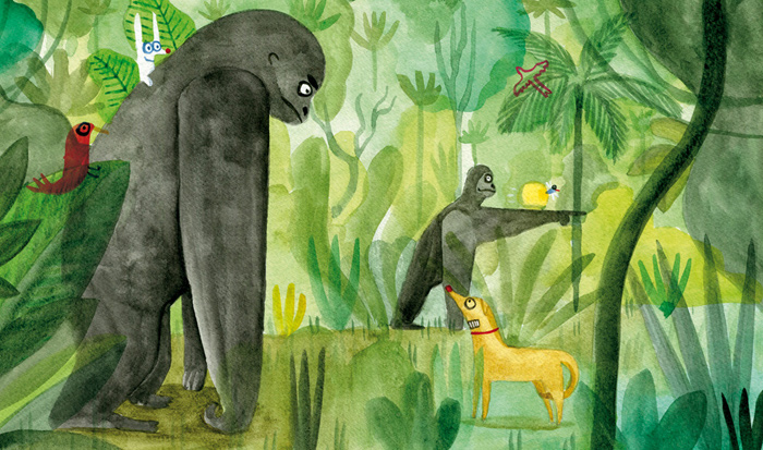 Illustration by Bernardo P. Carvalho – from 'Follow the firefly / Run, rabbit, run'
