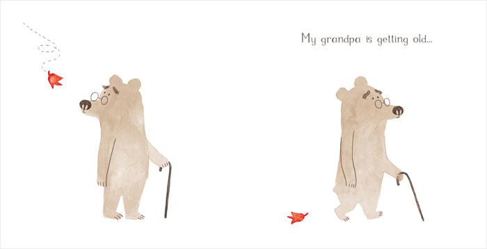 Spread from 'My Grandpa' by Marta Altés
