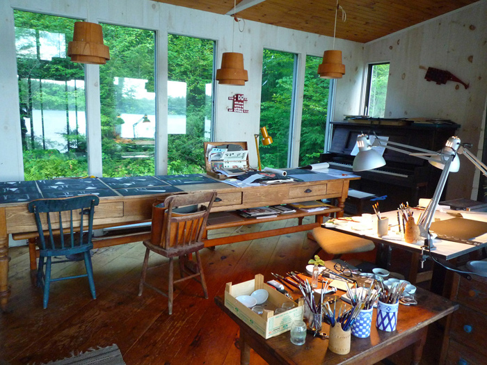 Lizi Boyd's summerhouse/studio in Vermont