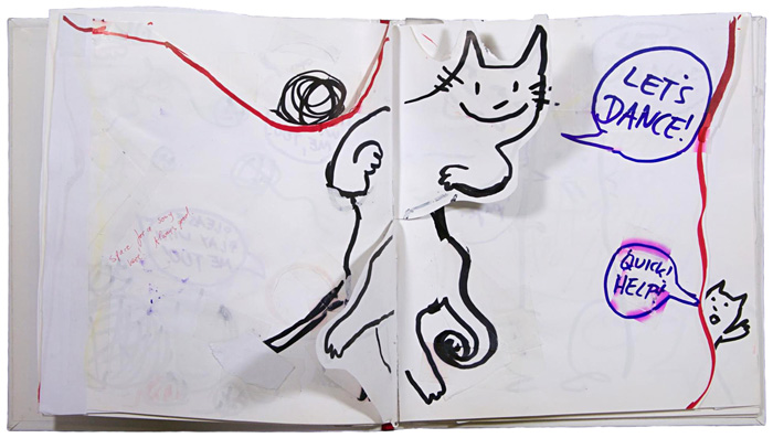 Dummy for 'There are Cats in This Book' by Viviane Schwarz