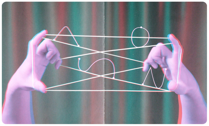 Spread from 'Os Pontos Cardeais Acrobatas' (The Acrobatic Cardinal Points) by Andrés Sandoval