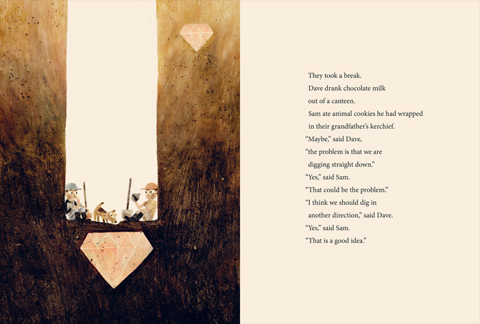 'Sam and Dave Dig a Hole' by Mac Barnett and Jon Klassen – published by Candlewick Press