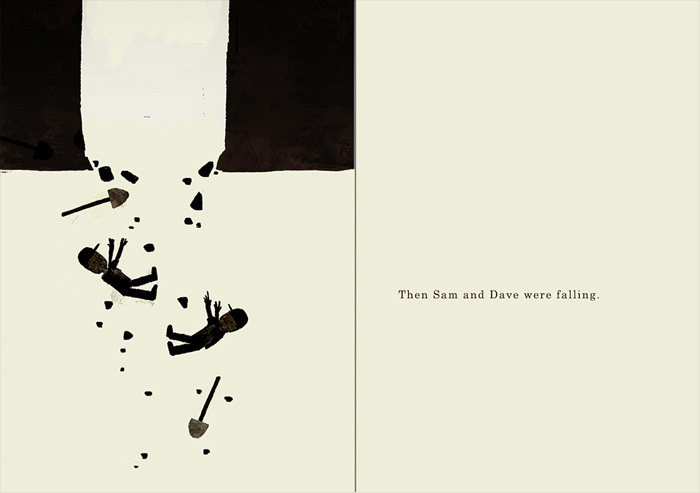 Development work for 'Sam and Dave Dig a Hole' by Mac Barnett and Jon Klassen