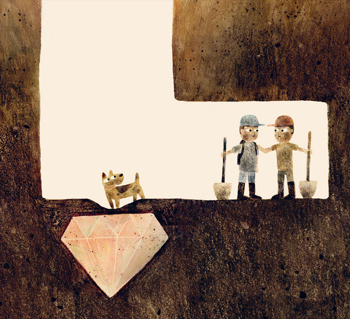 'Sam and Dave Dig a Hole' by Mac Barnett and Jon Klassen – published by Candlewick Press