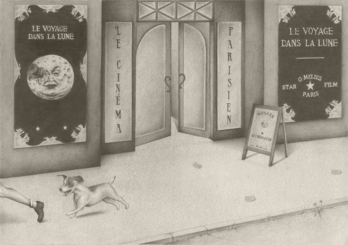 Illustration from 'Il cane e la luna / The Dog and the Moon' by Alice Barberini – published by Orecchio Acerbo.