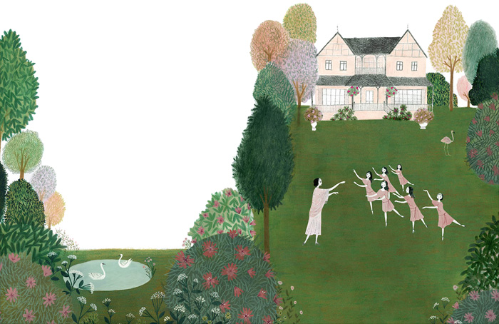 Illustration by Julie Morstad from 'Swan' – written by Laurel Snyder, published by Chronicle Books.