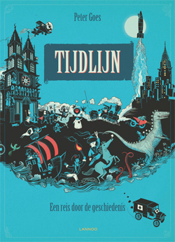 Front cover for 'Tijdlijn / Timeline' by Peter Goes – published by Lannoo