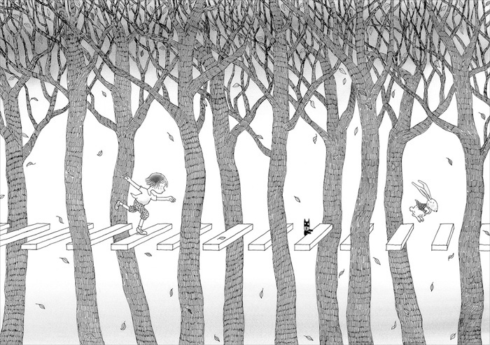 Illustration from ’Secrets in the Woods’ by Jimmy Liao – published by Locus Publishing