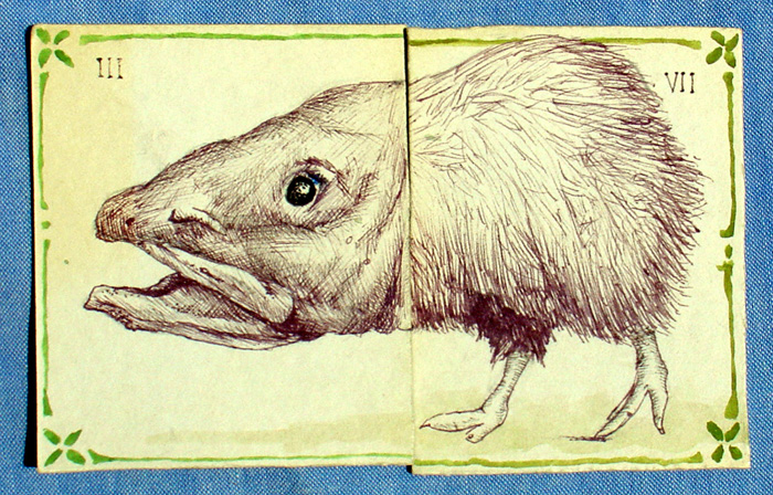 Development work by Javier Sáez Castán for 'Animalario Universal del Profesor Revillod' – written by Miguel Murugarren and published by Fondo de Cultura Económica, Mexico