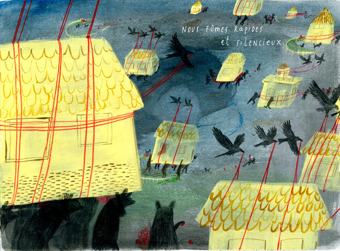 Illustration by Cristina Sitja Rubio from 'Etranges Créatures / Strange Creatures' – written by Cristóbal León and published by Éditions Notari, Switzerland