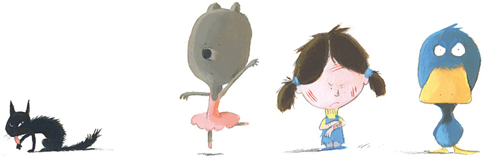 Illustrations by Olivier Tallec from 'Quiquoiqui' – published by Actes Sud Junior, France
