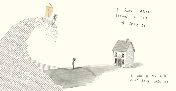 Spread from 'A Child of Books' by Oliver Jeffers and Sam Winston – published by Walker Books (UK) and Candlewick Press (USA)