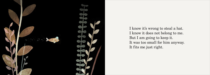 Spread from 'This Is Not My Hat' by Jon Klassen – published by Candlewick Press, United States