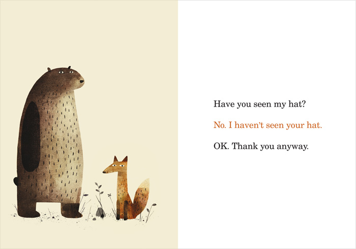 Spread from 'I Want My Hat Back' by Jon Klassen – published by Candlewick Press, United States
