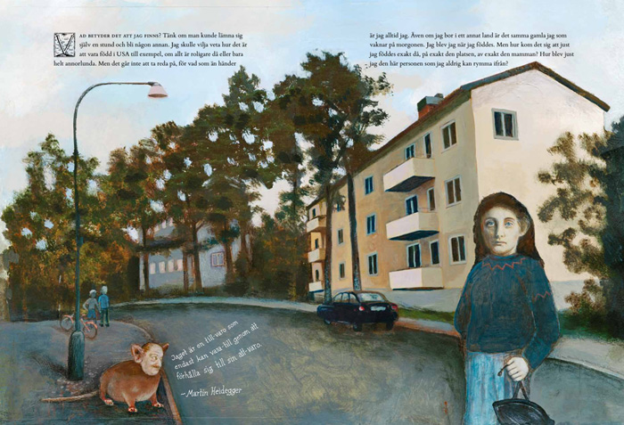 Illustration by Anna Höglund from ‘Everyone Asks Why’ – written by Eva Susso and published by Lilla Piratförlaget, Sweden
