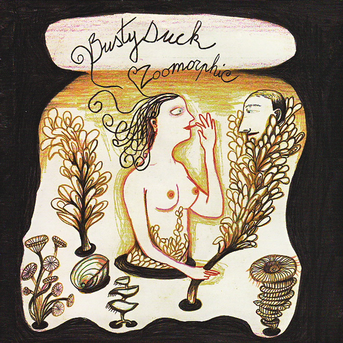 Album cover art by Kitty Crowther for ‘Zoomorphic’ by Busty Duck