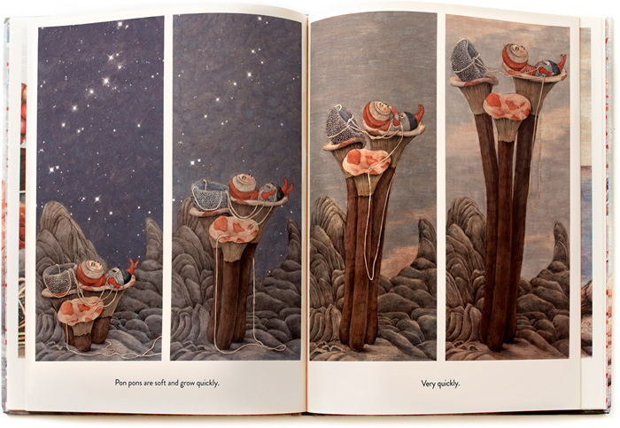 Spread from ‘Smon Smon’ by Sonja Danowski – published by NordSüd Verlag (Switzerland) and and NorthSouth Books (USA)