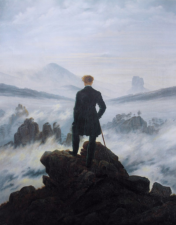 ‘Wanderer above the Sea of Fog’, Caspar David Friedrich, 1818