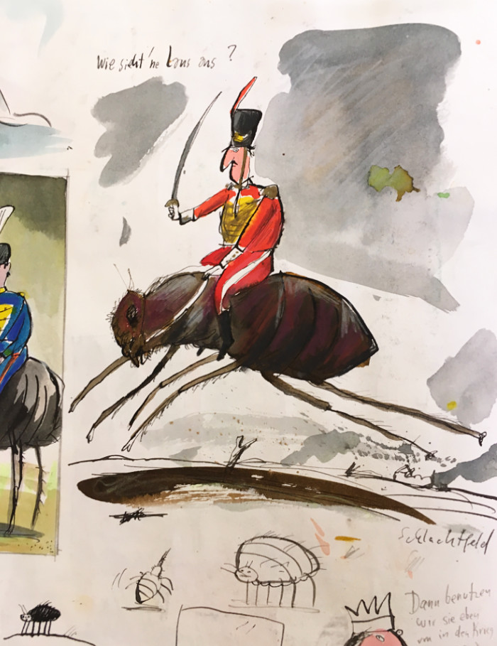 A page from one of Axel Scheffler's sketchbooks