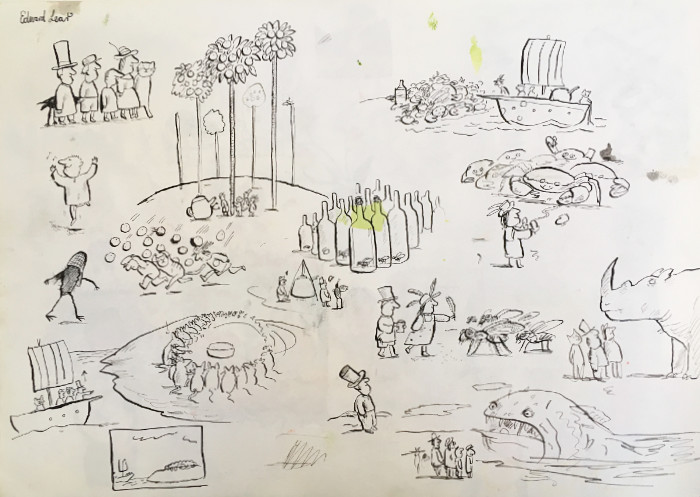 A page from one of Axel Scheffler's sketchbooks