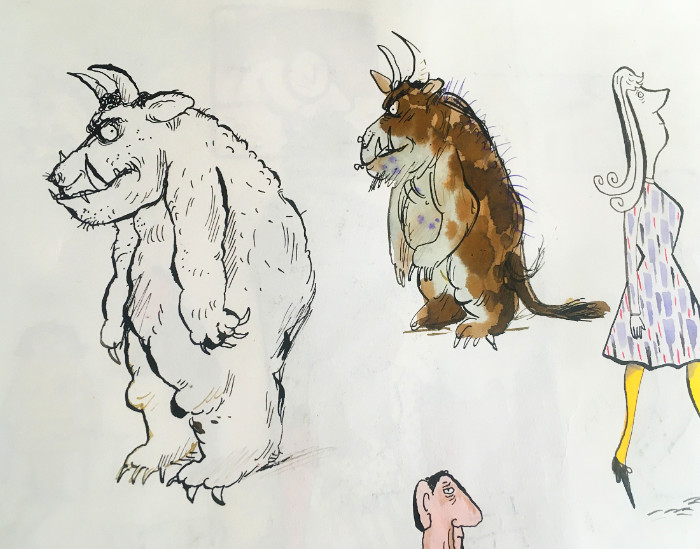 Development work by Axel Scheffler for 'The Gruffalo'