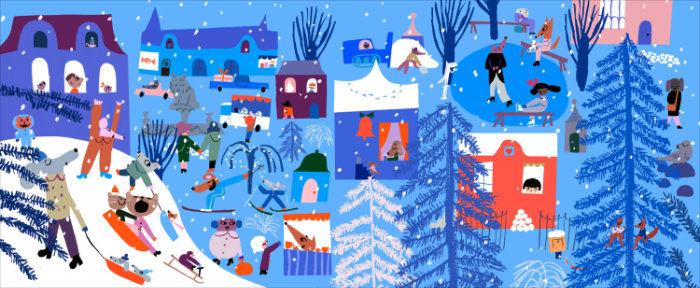 Illustration by Marika Maijala from ‘Christmas is coming’ (written by Juha Virta and published by Etana Editions, 2019)
